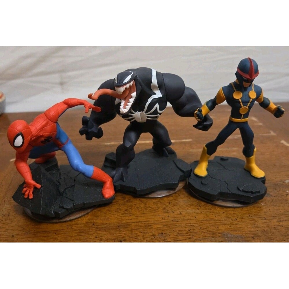 Disney Infinity 2.0 Marvel Super Heroes Spider Man Nova Venom Character Figures